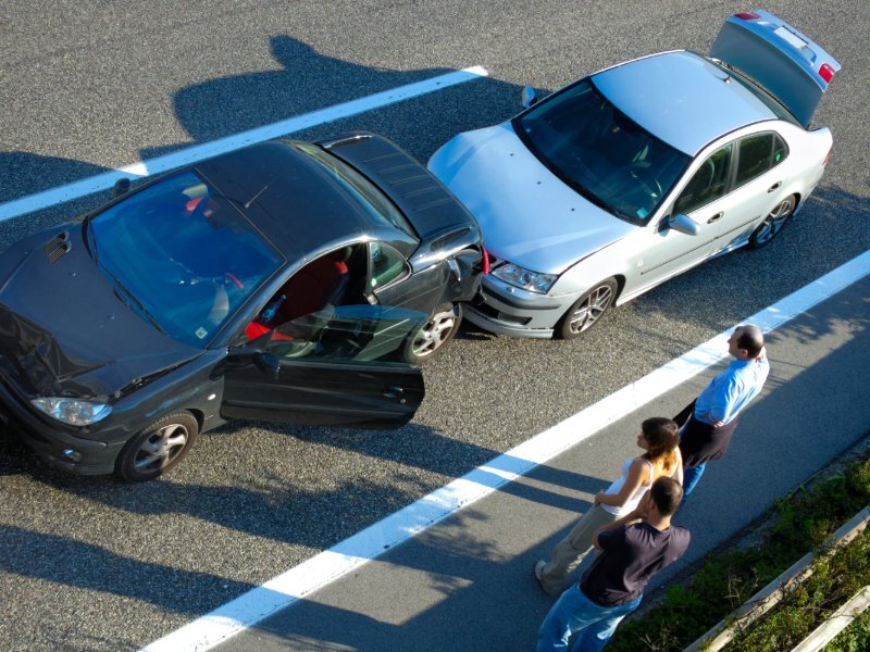 Car Accident in roadway