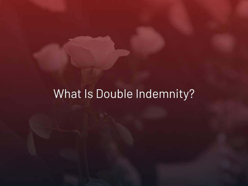 What Is Double Indemnity?